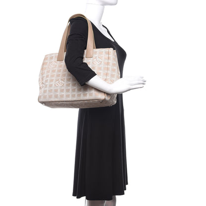 Chanel Nylon Medium Travel Tote Beige 2 of 16