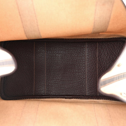 Hermes Buffle Skipper Toile Garden Party 36 MM Tote Marron Fonce 5 of 13