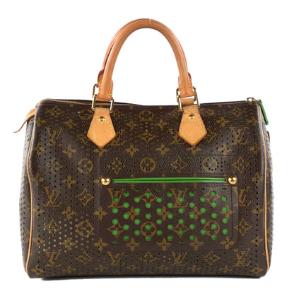 Louis Vuitton Monogram Perforated Speedy 30 Green 1 of 10