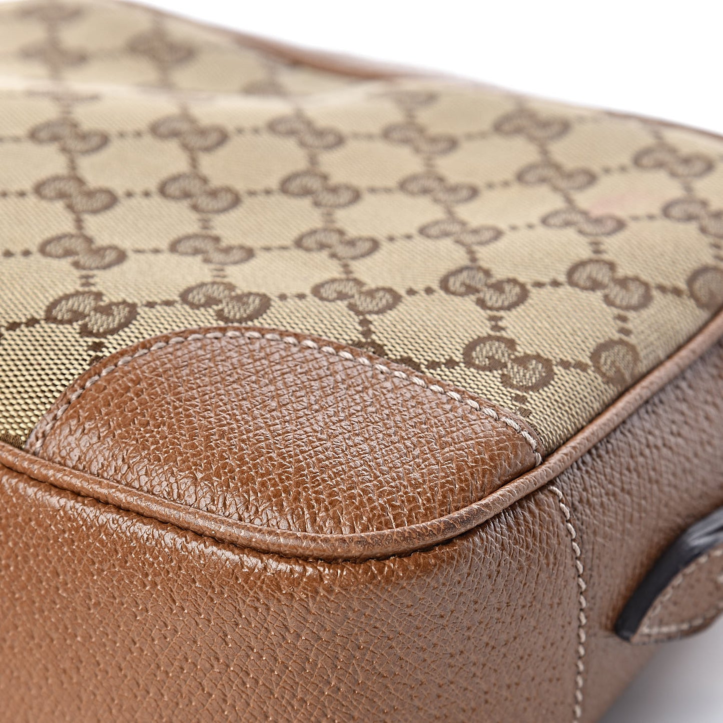 Monogram Mini Bree Messenger Bag Beige Tabacco