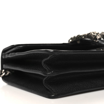 Gucci Pebbled Calfskin Small Dionysus Shoulder Bag Black 10 of 11