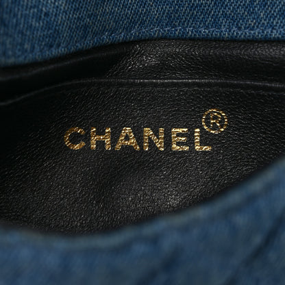 Chanel Denim Quilted Mini Flap Blue 6 of 12
