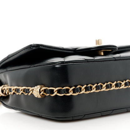 Chanel Lambskin Quilted CC Small Dynasty Flap Black 10 of 12