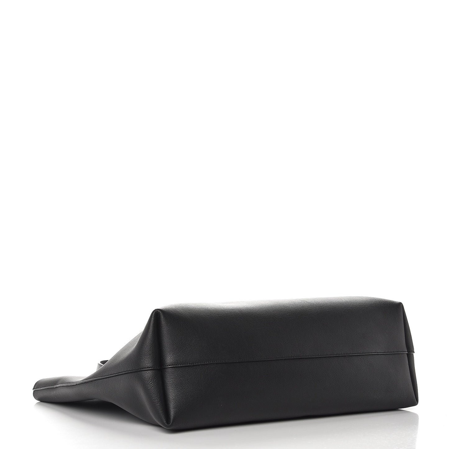 Calfskin Large Shopping Tote Black
