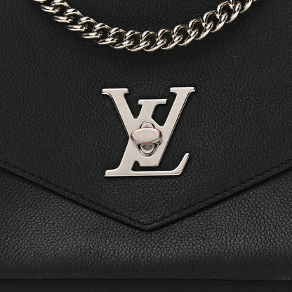 Louis Vuitton Soft Calfskin Mylockme Chain Bag BB Black 7 of 13