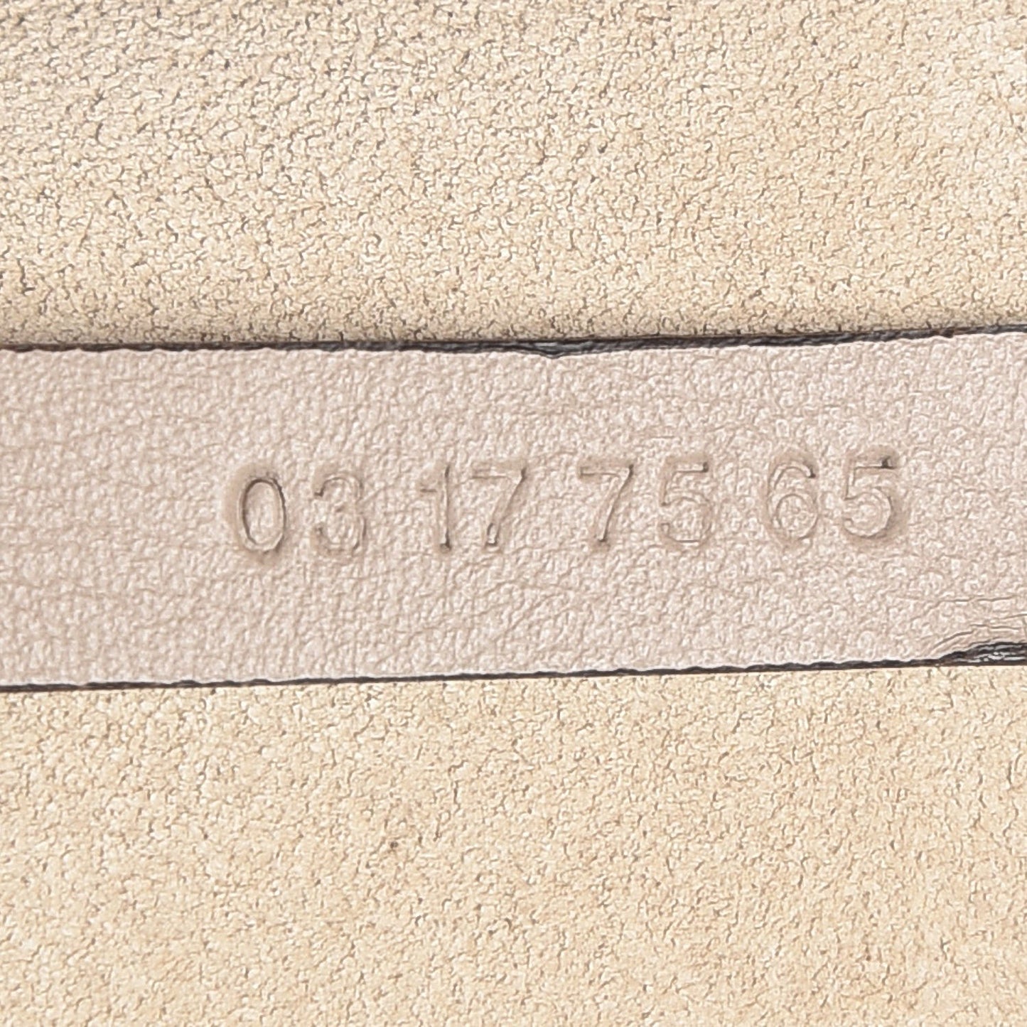 Suede Calfskin Faye Wallet On Strap Motty Grey