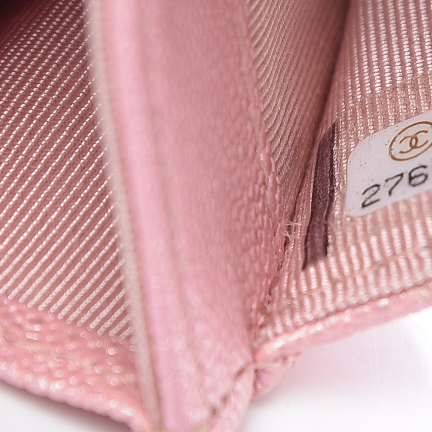 Chanel Iridescent Caviar Quilted Flap Card Holder Rose Pink 8 of 11