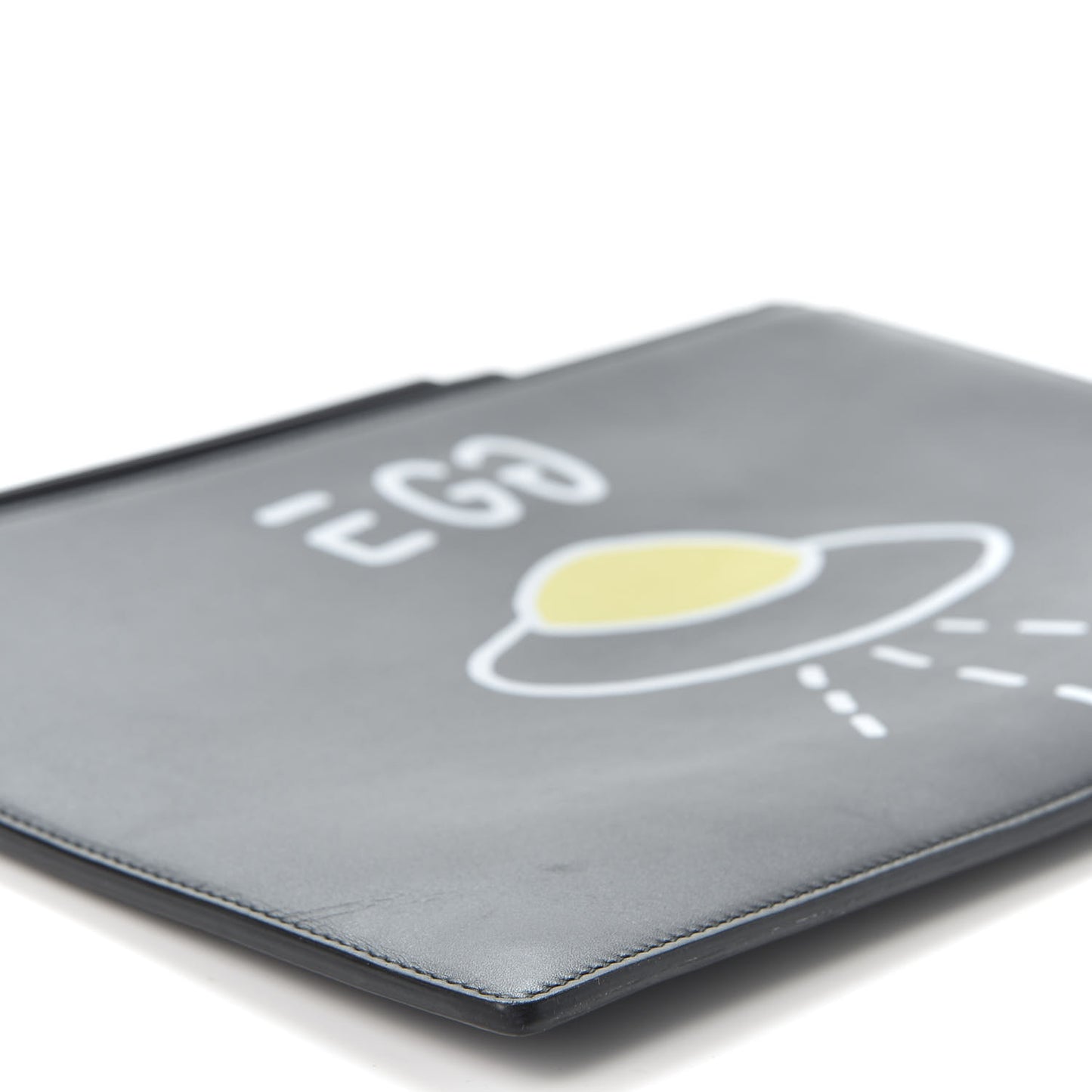 Calfskin Egg Pouch Black