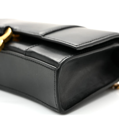 Balenciaga Shiny Box Calfskin Hourglass Chain Bag Black 9 of 9