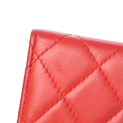 Chanel Lambskin Quilted Wallet On Removable Chain Insert Red 9 of 10