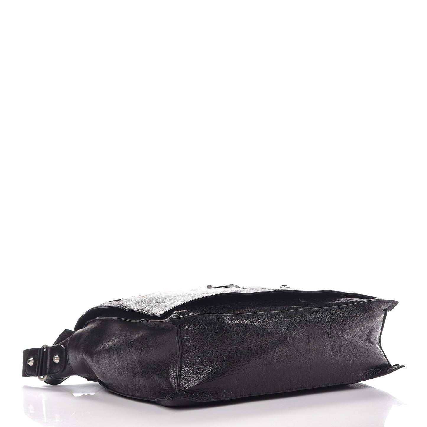 Agneau Arena Foldover Messenger Black