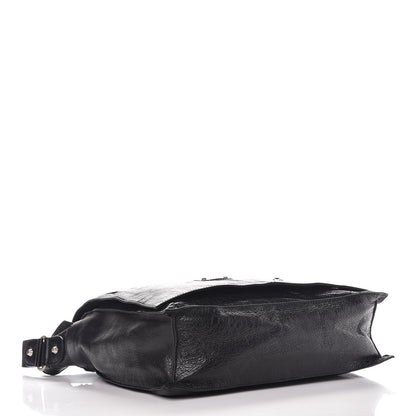 Balenciaga Agneau Arena Foldover Messenger Black 4 of 8