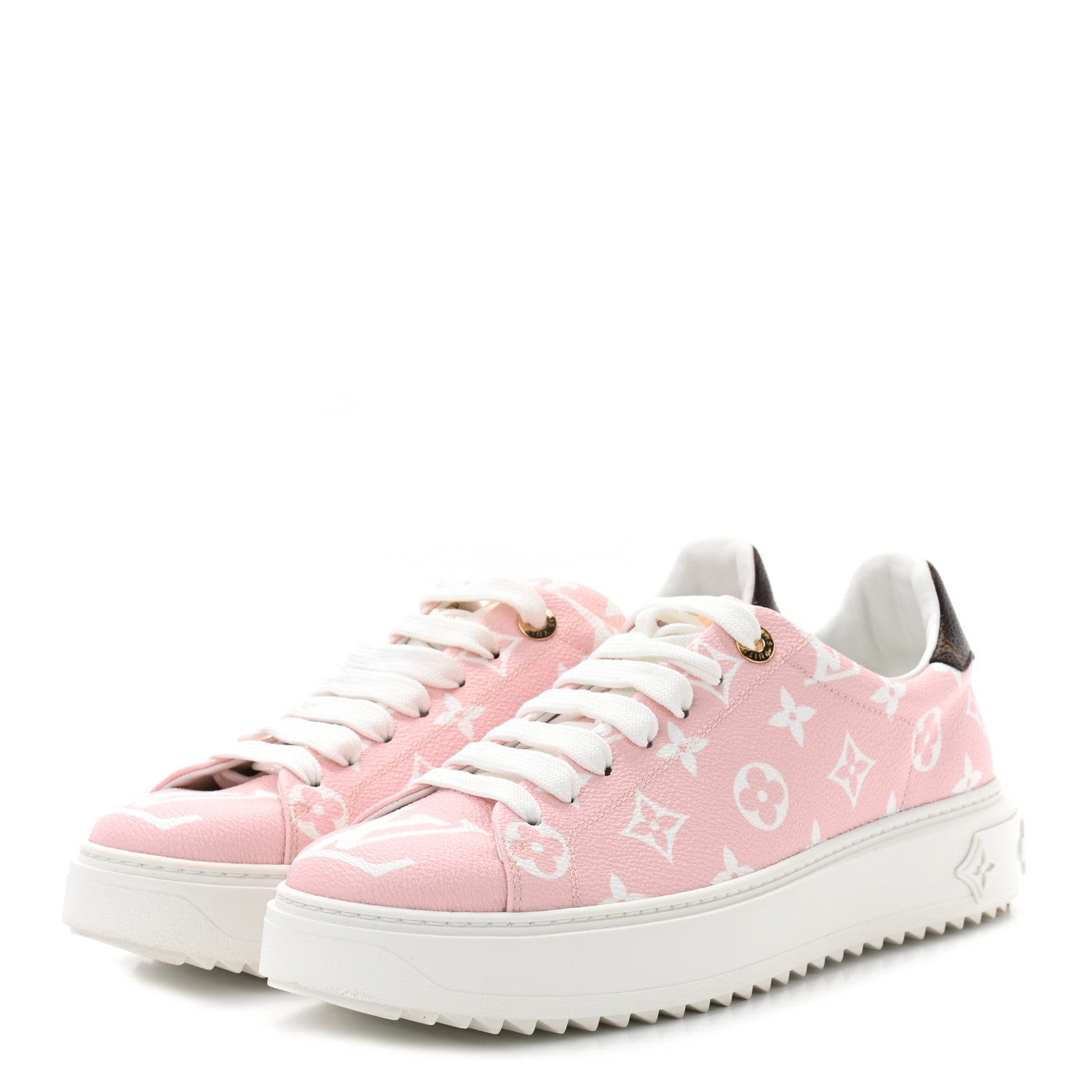 Louis Vuitton Monogram Giant Time Out Sneakers 40 Rose 3 of 9
