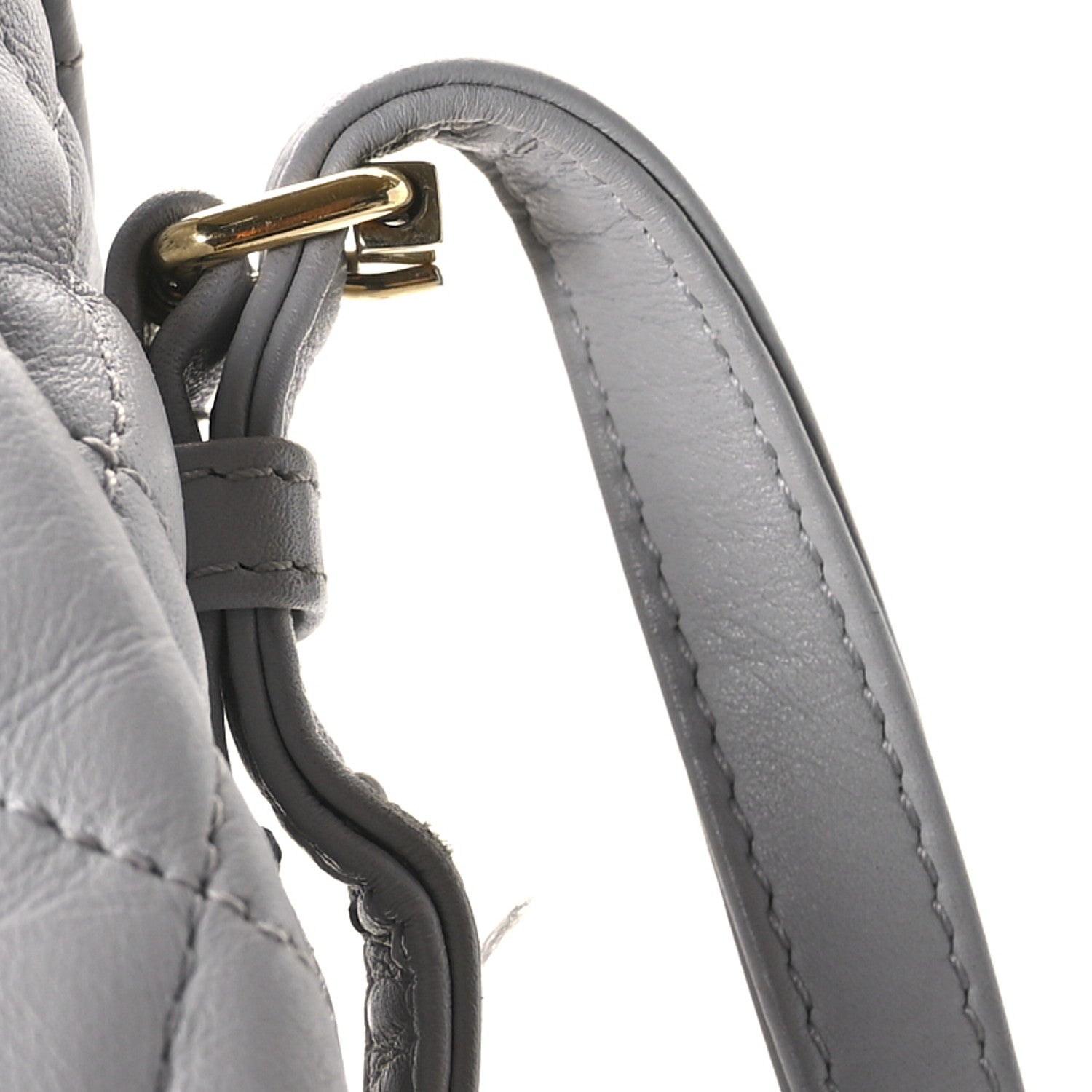 Chanel Calfskin Quilted Small Urban Spirit Backpack Grey 14 of 14