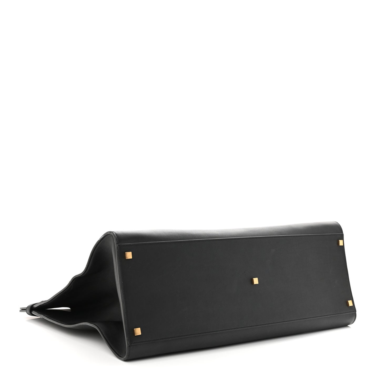 Calfskin Large Manhattan Shopper Tote Black