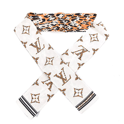 Louis Vuitton Silk Monogram Giant Jungle Bandeau Ivory 1 of 5