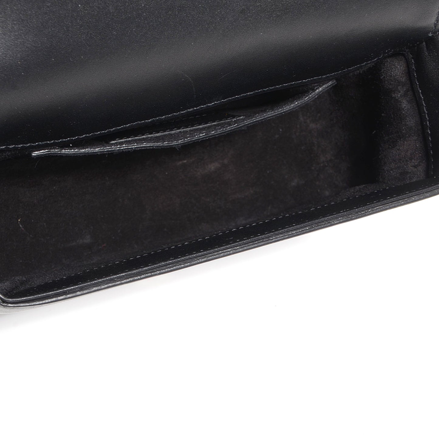 Leather Velvet Small Monogram Université Shoulder Bag Black