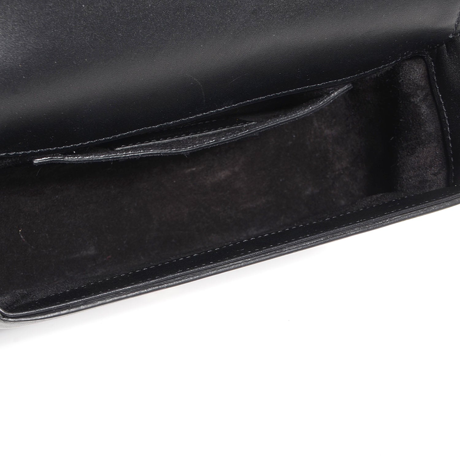 Saint Laurent Leather Velvet Small Monogram Université Shoulder Bag Black 5 of 9