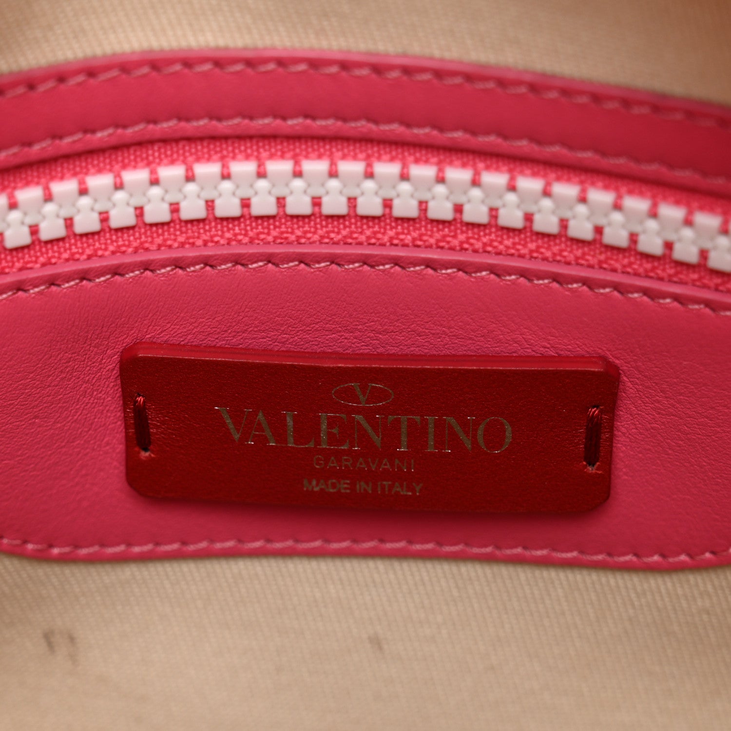 Valentino Garavani Vitello Colorblock Free Rockstud Top Handle Shoulder Bag Pink Optic White 6 of 13