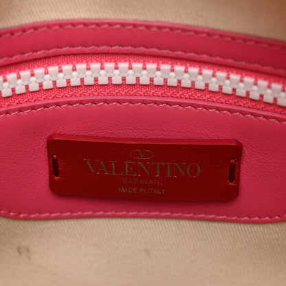 Valentino Garavani Vitello Colorblock Free Rockstud Top Handle Shoulder Bag Pink Optic White 6 of 13