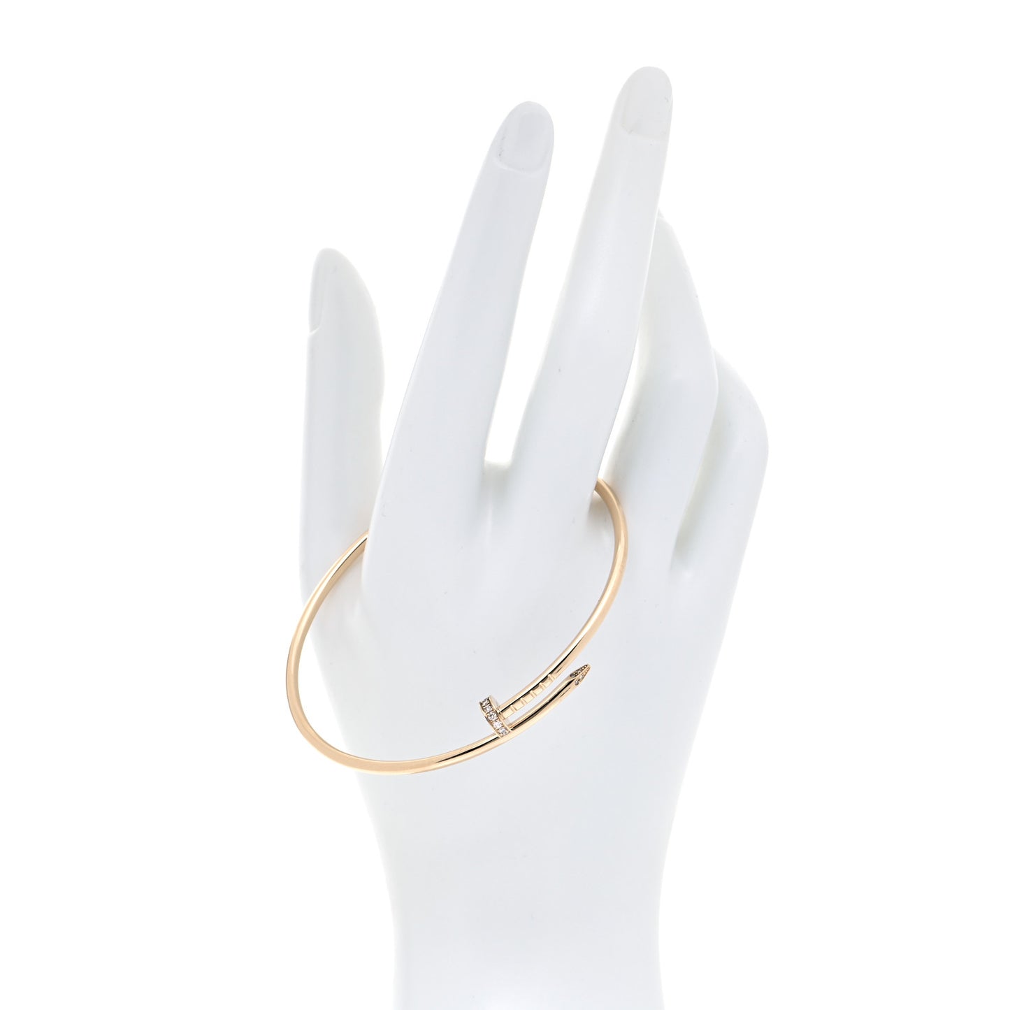 18K Yellow Gold Diamond Small Juste Un Clou Bracelet 19