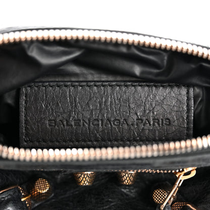 Balenciaga Agneau Giant 12 Rose Gold Hardware Pencil Case Black 6 of 14