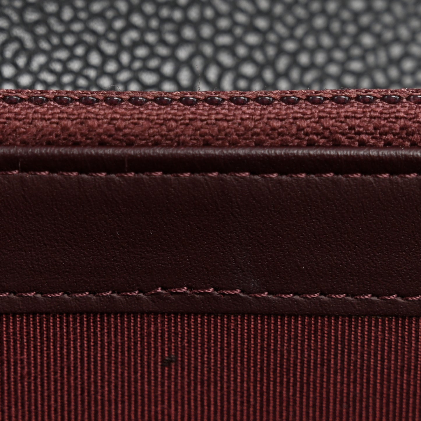 Caviar Quilted Large Gusset Flap Wallet Black