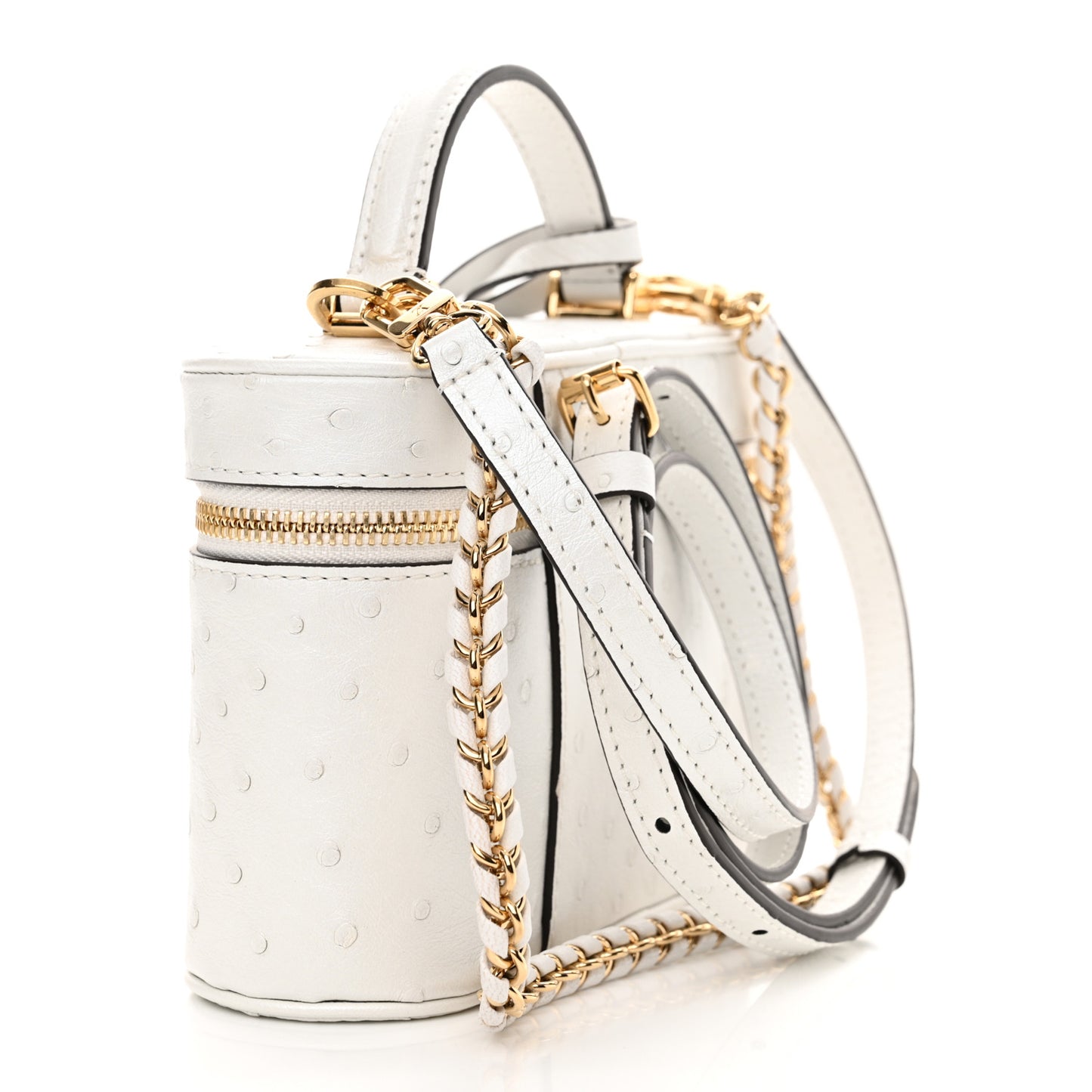 Ostrich Vanity Chain Pouch