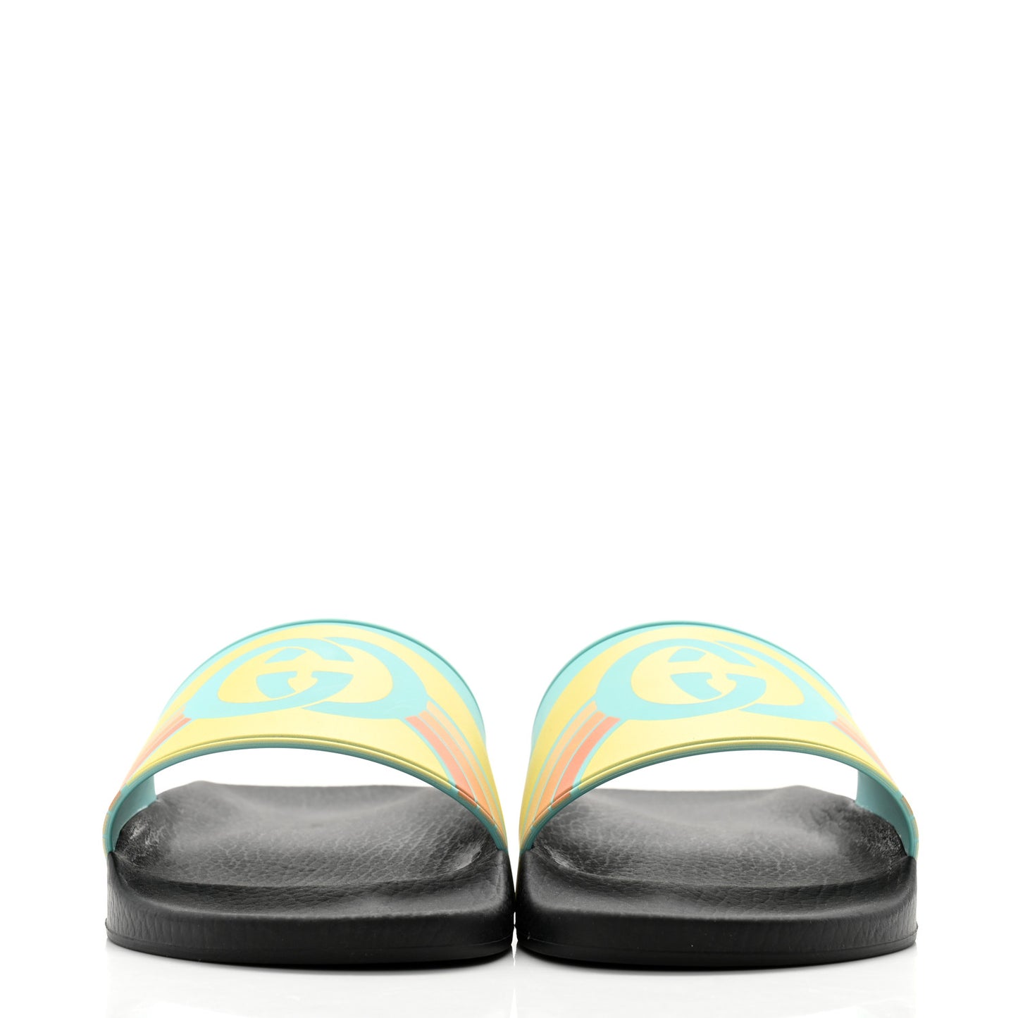 Rubber GG Rainbow Mens Pursuit Pool Slide Sandals 8 Aquamarine
