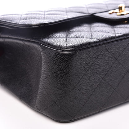 Chanel Caviar Quilted Jumbo Double Flap Black 9 of 14