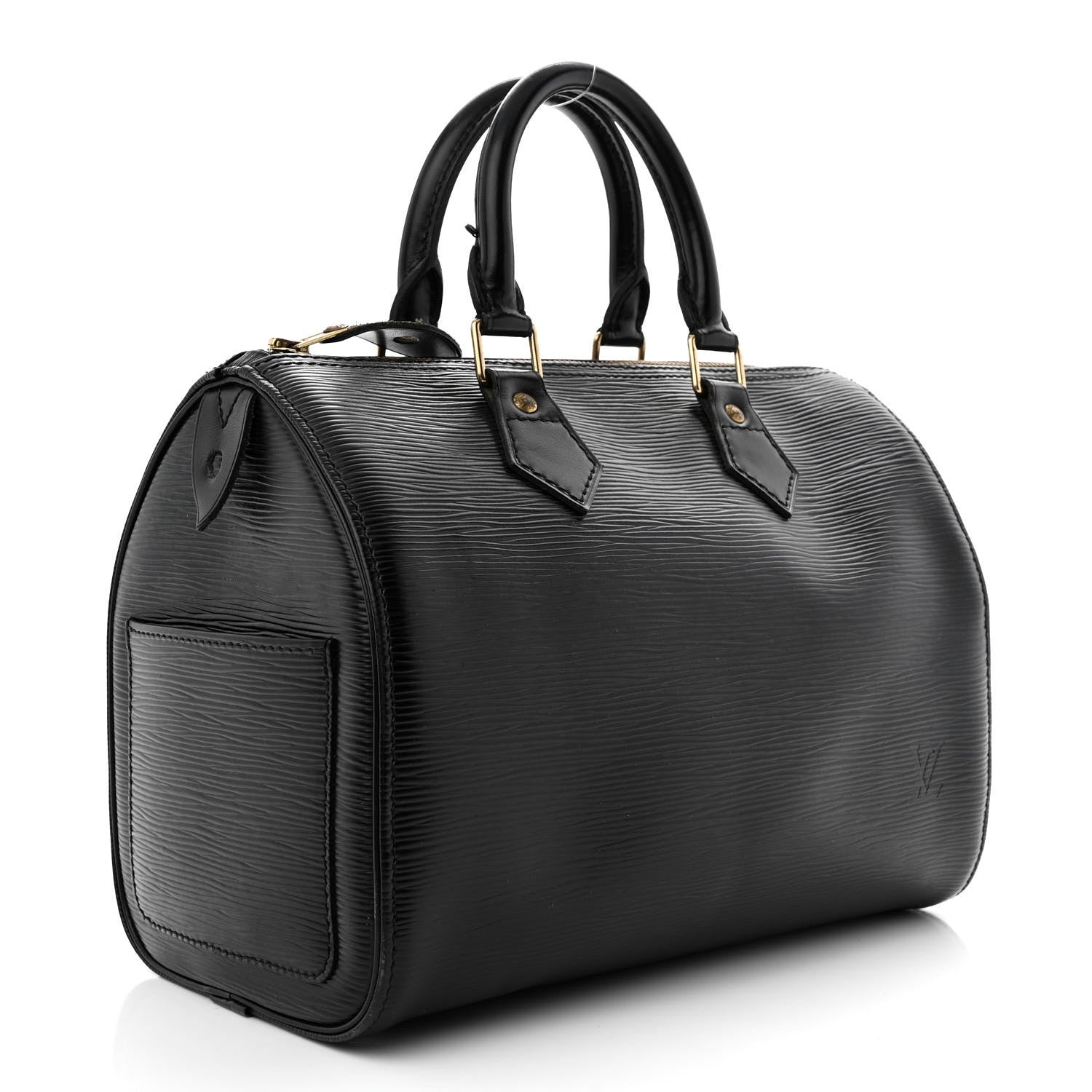Louis Vuitton Epi Speedy 25 Black 3 of 15