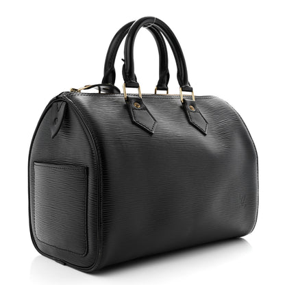 Louis Vuitton Epi Speedy 25 Black 3 of 15