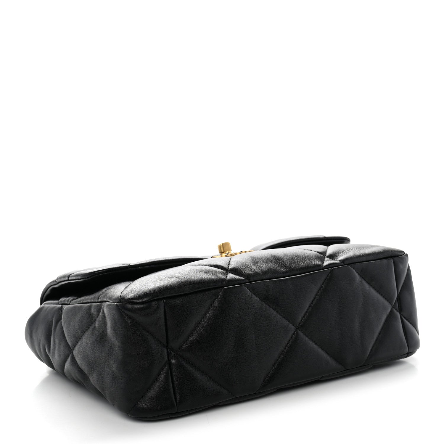 Chanel Lambskin Quilted Large Chanel 19 Flap Black 3 of 10
