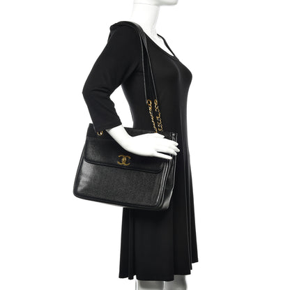 Chanel Caviar CC Shoulder Bag Black 2 of 11