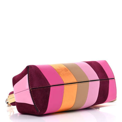 Fendi Nappa Suede Striped Inlay Small Fendi First Multicolor 4 of 9