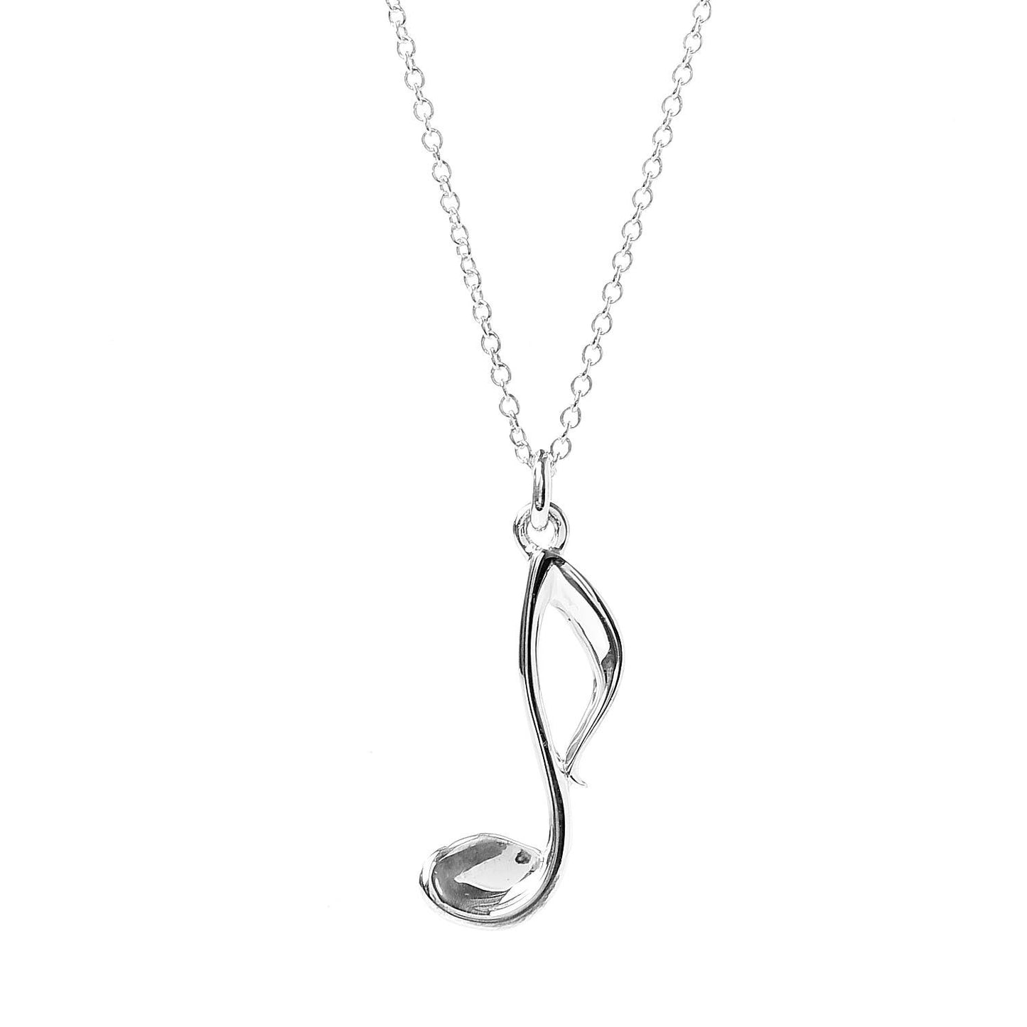 Sterling Silver Paloma's Graffiti Music Note Pendant Necklace