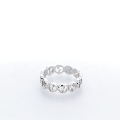 Gucci 18K White Gold 5mm 1973 Band Ring 4.75 3 of 5