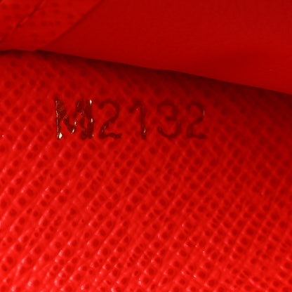 Louis Vuitton Monogram Kusama Pumpkin Dots Zippy Wallet Red 7 of 8