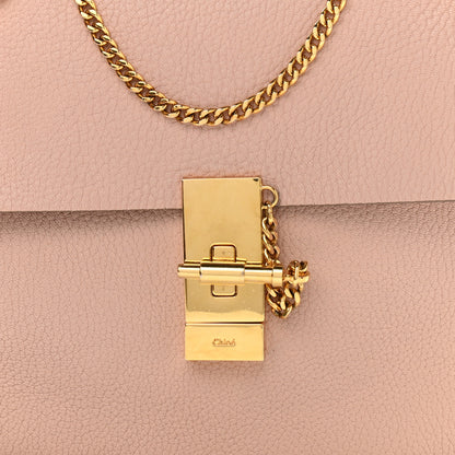 Chloe Grained Lambskin Drew Shoulder Bag Cement Pink 7 of 11