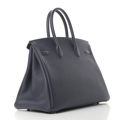 Hermes Togo Birkin 35 Bleu Nuit 3 of 11