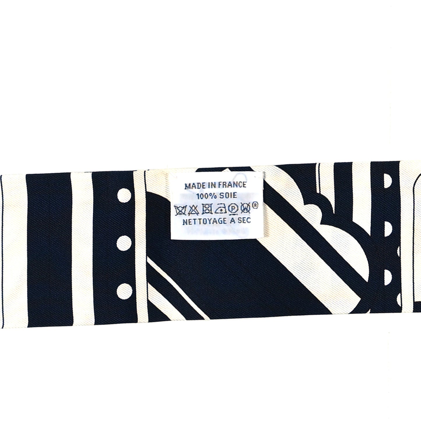 Silk Faubourg Rainbow Twilly Marine Blanc