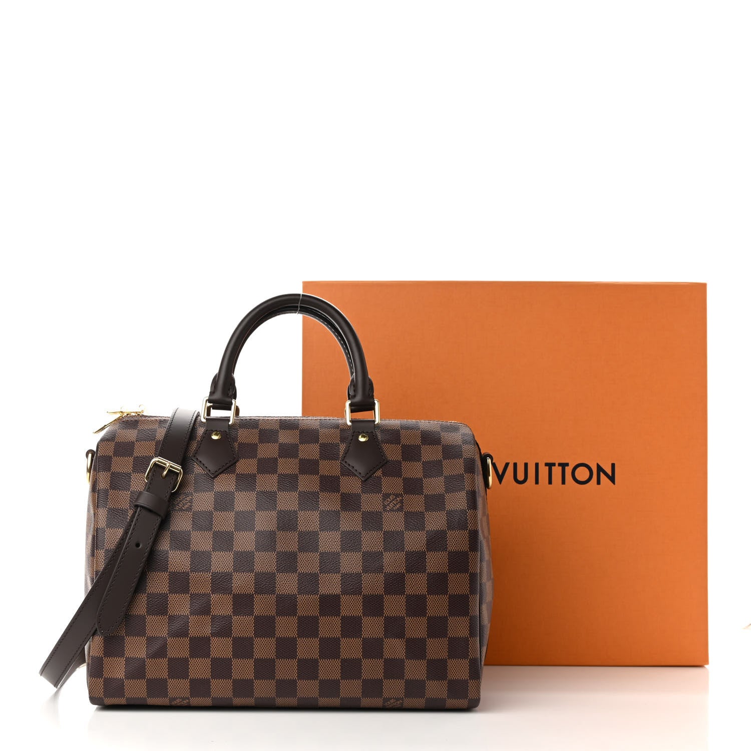 Louis Vuitton Damier Ebene Speedy Bandouliere 30 11 of 11