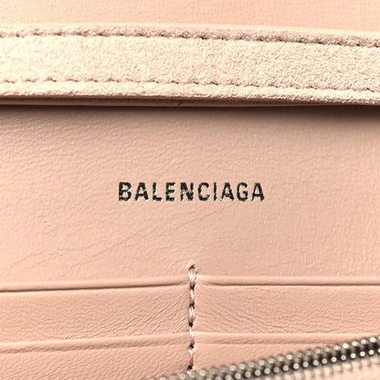 Balenciaga Strass Suede Crystal Hourglass Chain Bag Rose Gold 6 of 9