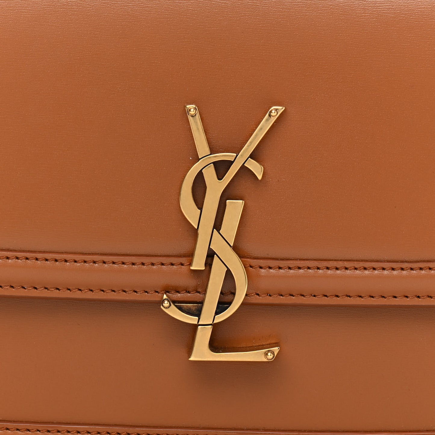 Box Calfskin Monogram Medium Solferino Satchel Camel