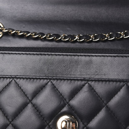 Chanel Lambskin Quilted Trendy CC Wallet On Chain WOC Black 8 of 13