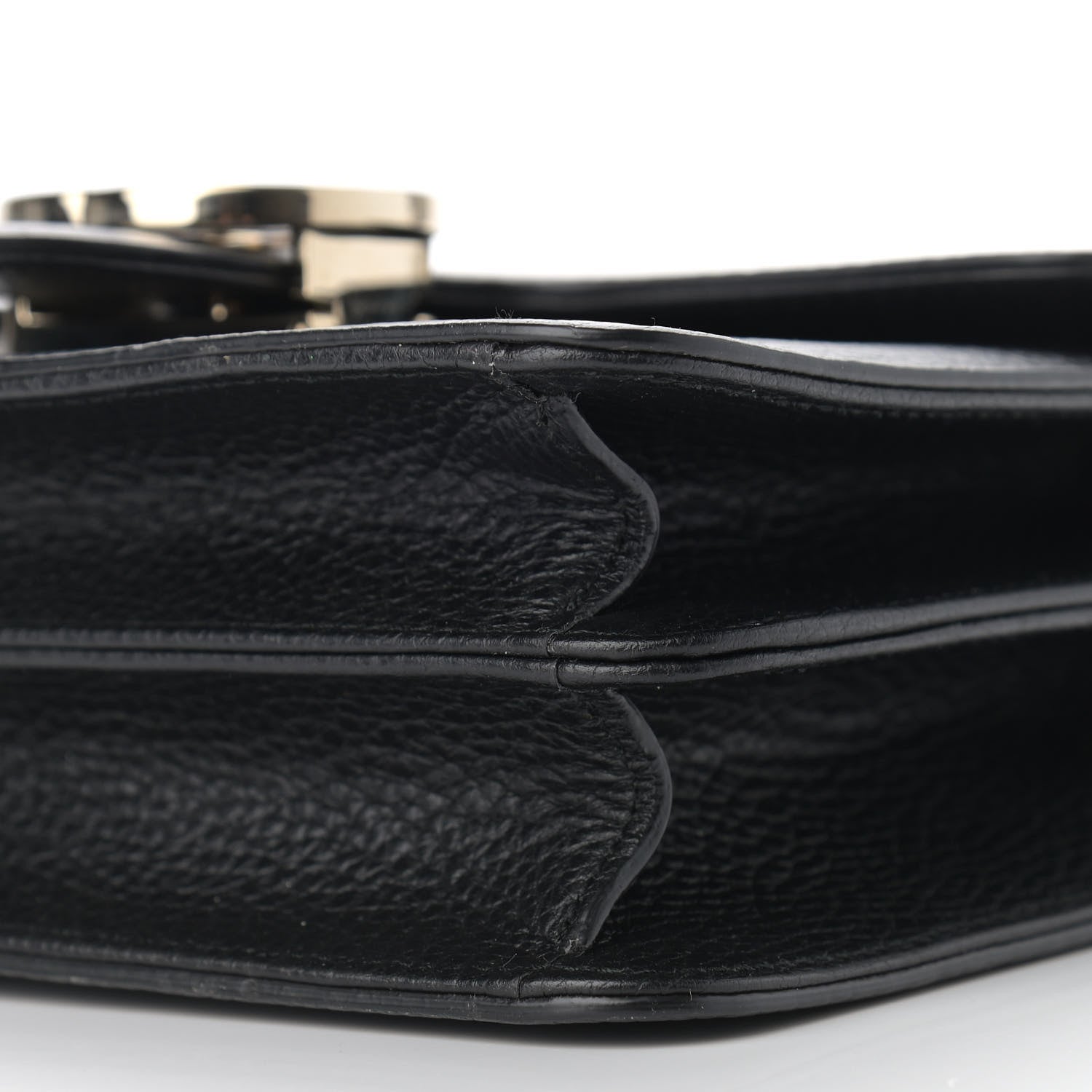 Gucci Dollar Calfskin Small Interlocking G Shoulder Bag Black 9 of 10