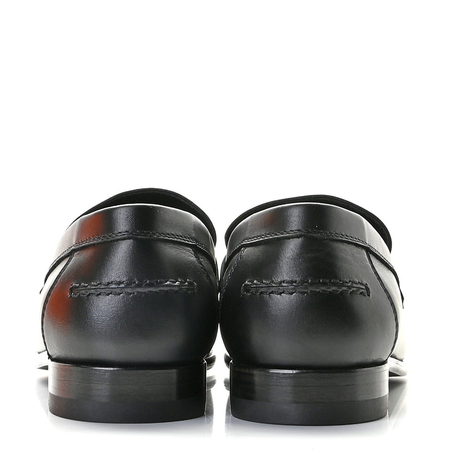 Calfskin Womens Destin Loafer 37.5 Black