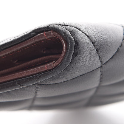 Chanel Lambskin Quilted Card Holder Wallet Black 10 of 11