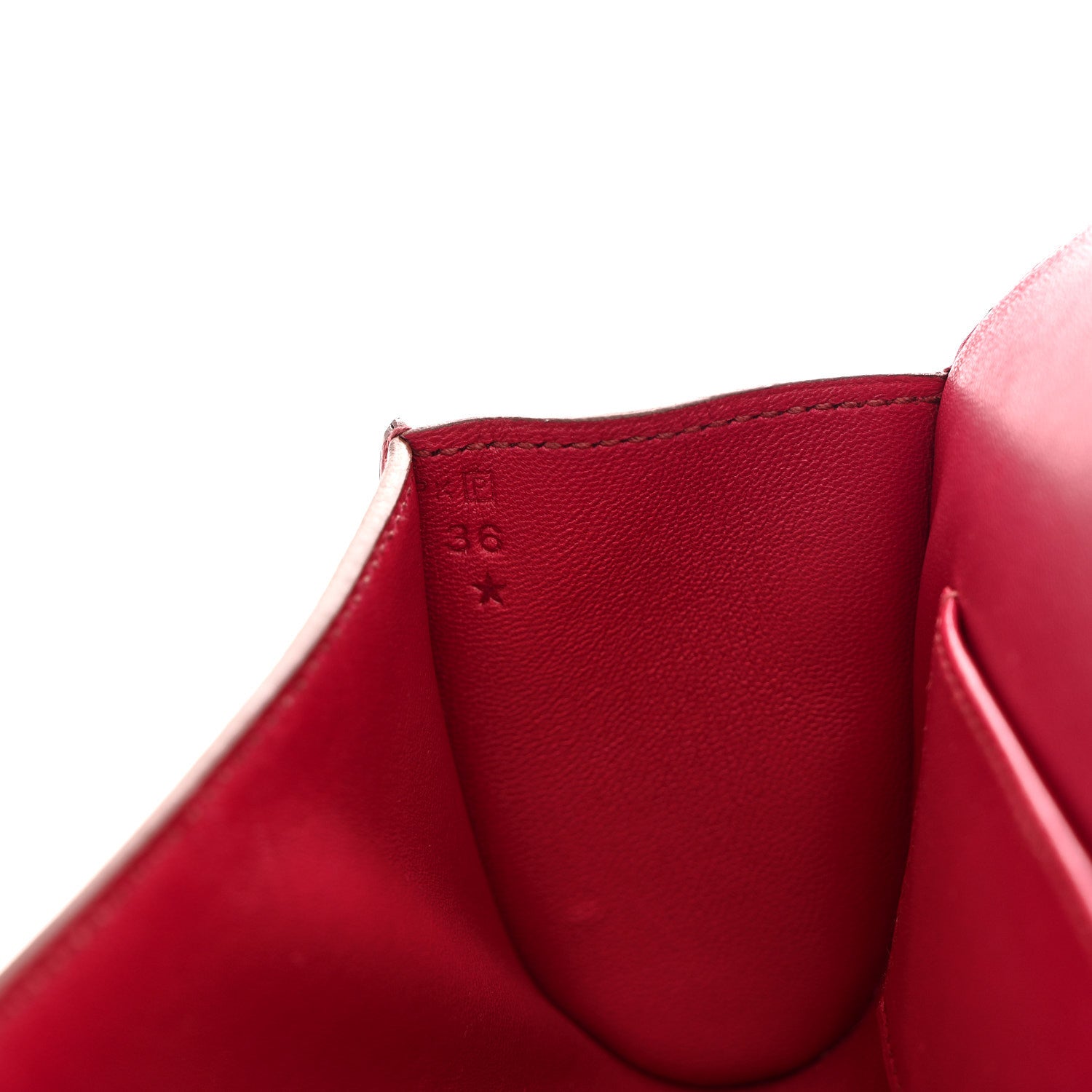 Hermes Tadelakt Egee Clutch Rouge Vif 7 of 11