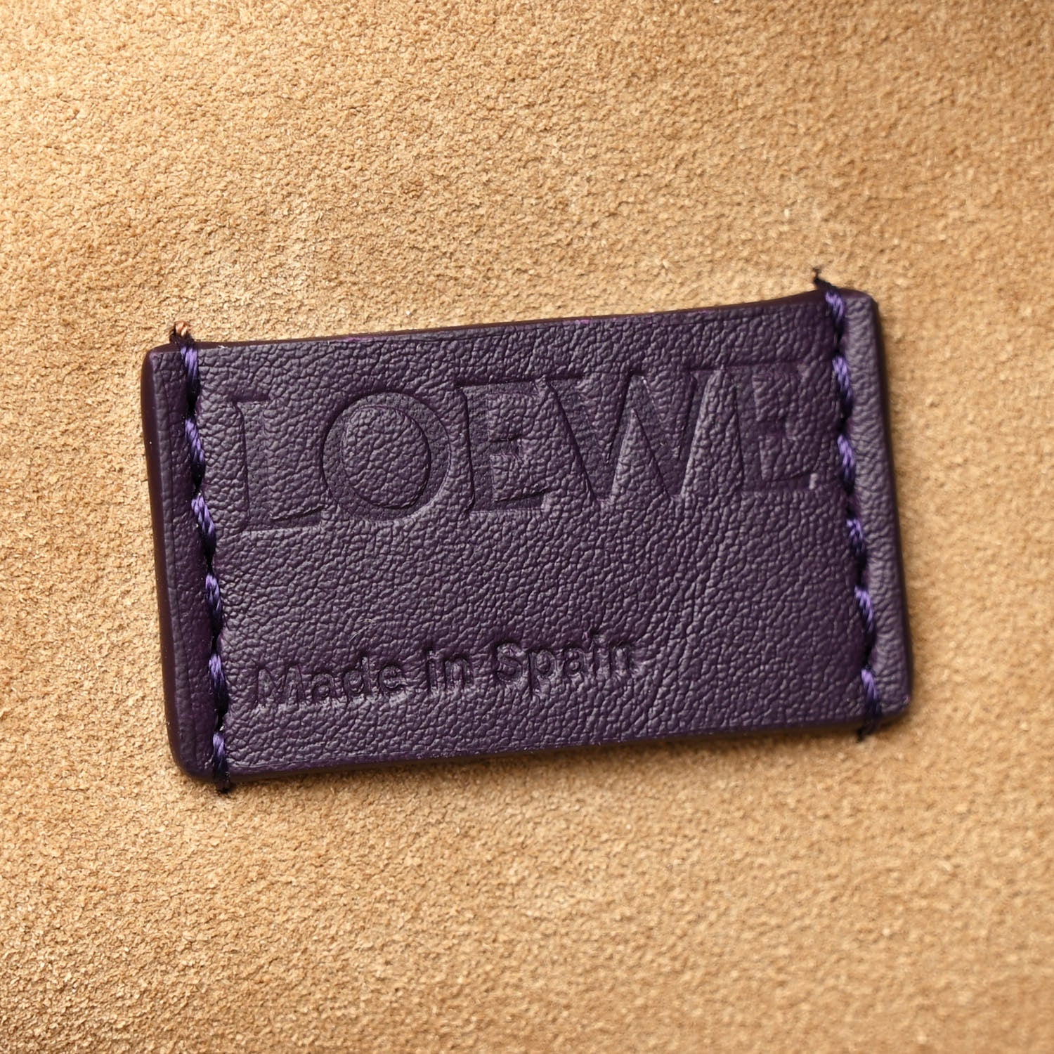 Loewe Nappa Flamenco Knot Clutch With Chain Purple 6 of 11